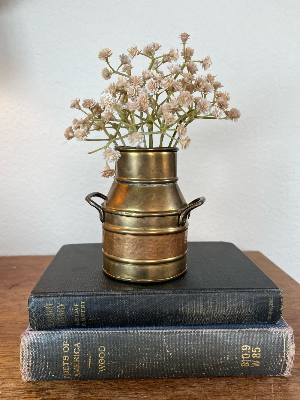 Vintage Brass Decorative Vase with Handles
